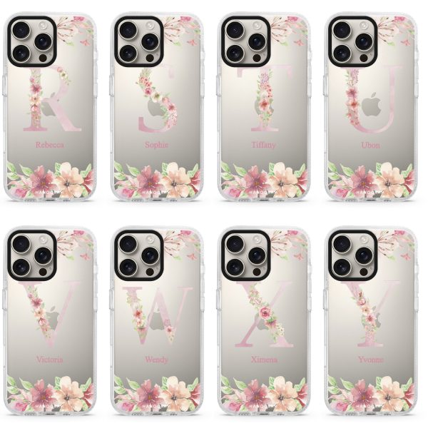 Monogram & Floral iPhone 14 Pro Ultra Clear Case Online