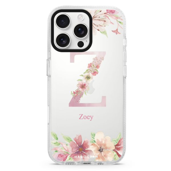 Monogram & Floral iPhone 14 Pro Ultra Clear Case Online