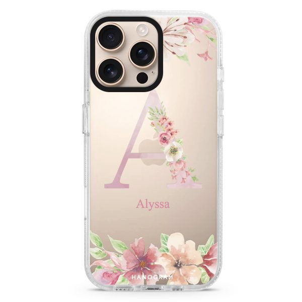 Monogram & Floral iPhone 14 Pro Ultra Clear Case Online