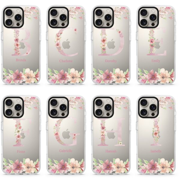 Monogram & Floral iPhone 14 Pro Ultra Clear Case Online