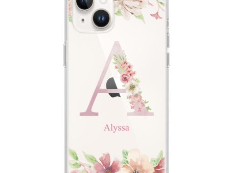 Monogram & Floral iPhone 14 Ultra Clear Case For Discount