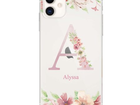 Monogram & Floral iPhone 11 Ultra Clear Case For Cheap