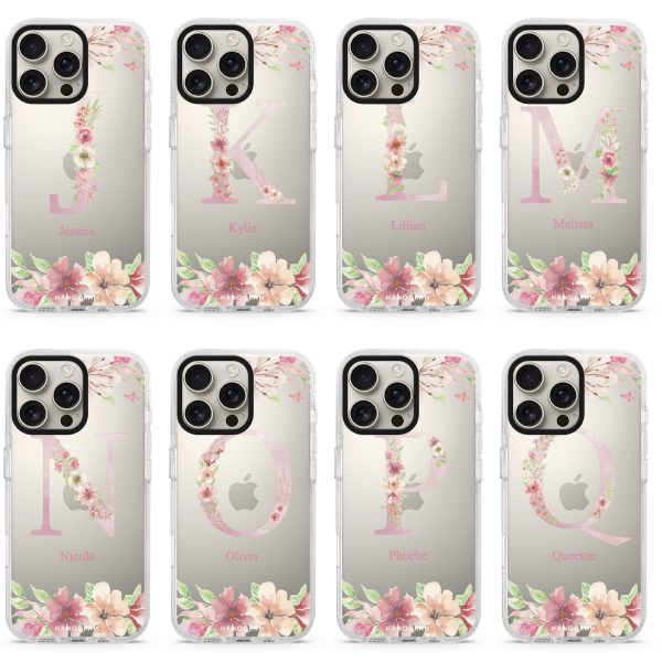 Monogram & Floral iPhone Ultra Clear Case For Sale