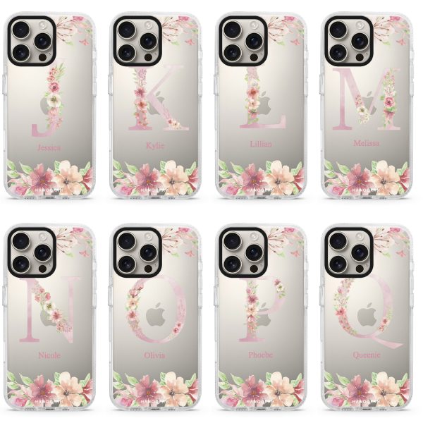 Monogram & Floral iPhone 14 Pro Ultra Clear Case Online