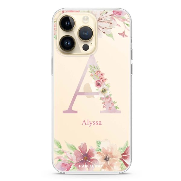 Monogram & Floral iPhone 14 Pro Max Ultra Clear Case on Sale