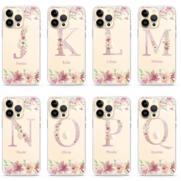 Monogram & Floral iPhone 14 Pro Max Ultra Clear Case on Sale