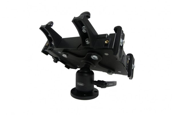 Gamber-Johnson:  TabCruzer Mini Short Desktop Mount KIT. Includes 7160-0774 TabCruzer Mini Universal Tablet Cradle and 7110-1240 Short Medium Joiner with round base plate and Vesa 75 adapter plate. on Sale