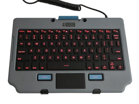 Gamber-Johnson:  KIT:  Rugged Lite Backlit Keyboard and Quick Release Keyboard Cradle Hot on Sale