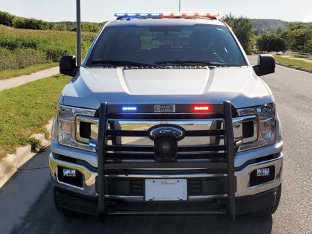 *Discontinued* Gamber-Johnson 7170-0787-05: 2015-2020 Ford F-150 Push Bumper - Steel Push Bumper with Light Bar and Side Light Brackets Online now