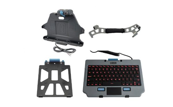 Gamber-Johnson:  KIT: Samsung Galaxy Tab Active Pro ACTIVE4 PRO Docking Station (7160-1418-00) with Tab Active Pro Hand strap (7160-1465-00), Rugged Lite Backlit Keyboard (7160-1683-00), and Quick Release Keyboard Cradle(7160-1470-00) Supply